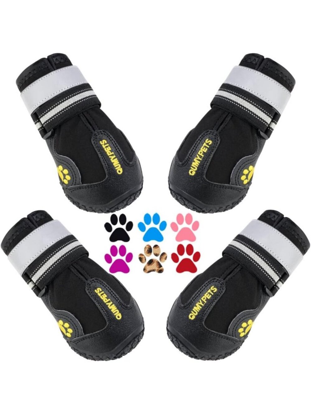 Waterproof Dog Boots for Large & Medium Dogs | Winter & Summer Paw Protectors